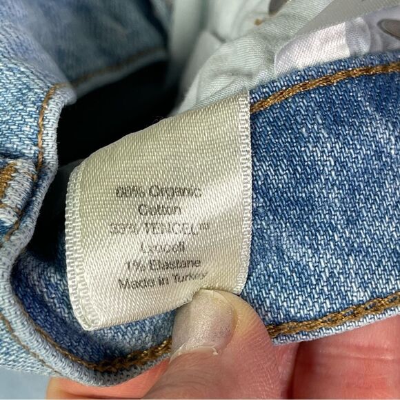 Reformation Serena Jeans Women’s 23 Blue High Rise Skinny Button Fly Ripped - Picture 11 of 15